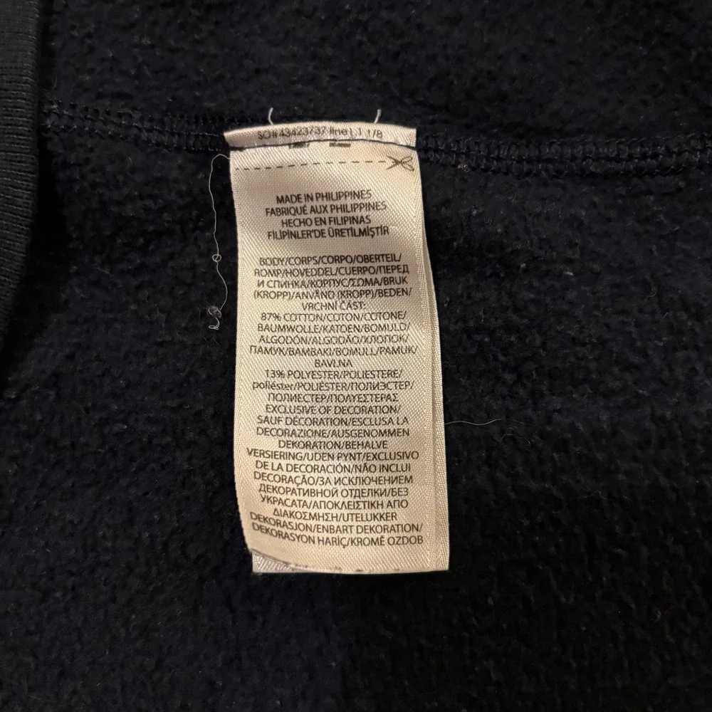 Polo Ralph Lauren x MLB NY Yankees Navy Blue Chenille Patch Hoodie Mens Small
